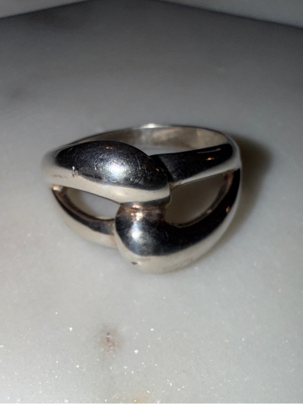 Sterling Silver .925 Sculptural Knot Ring